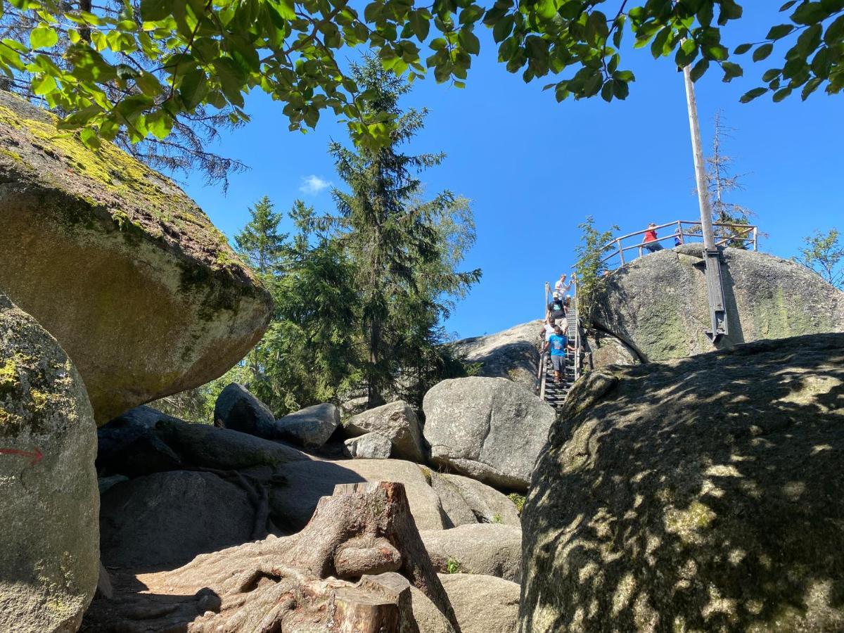 Ferienwohnung Oxana Im Naturpark Fichtelgebirge Schonwald  Dış mekan fotoğraf